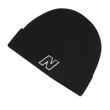 NEW BALANCE NB 毛帽 帽子 保暖 黑 LAH33003BK