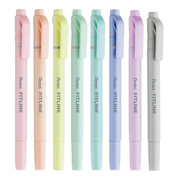 Pentel FITLINE雙頭螢光筆(粉彩色系)-SLW11P【九乘九購物網】