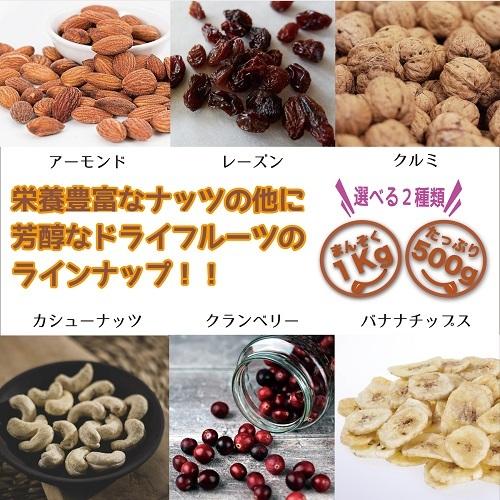 ドライフルーツ ミックス ナッツ 450g 6種 アーモンド クルミ カシューナッツ クランベリー レーズン バナナチップス 国内製造 チャック付き袋