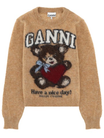 ganni shirt with print