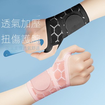 台灣出貨 運動護腕女款扭傷手腕腱鞘護套健身羽球護手腕帶關節薄款排球男