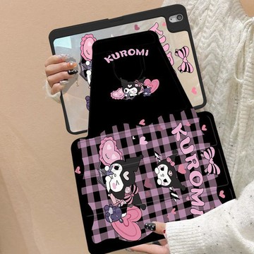 庫洛米iPadAir8保護套11寸MINI7平板殼旋轉三折11代筆槽抗彎防摔