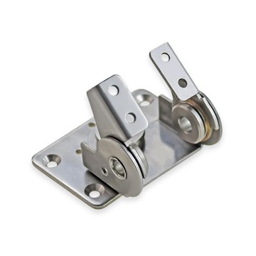 【五金 熱銷】不鏽鋼任意定位360度旋轉止動阻尼扭矩轉軸鉸鏈雙軸合頁帶過線孔 優選