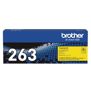 brother 兄弟牌 台灣公司貨 原廠碳粉匣 TN-263Y 黃色  1個