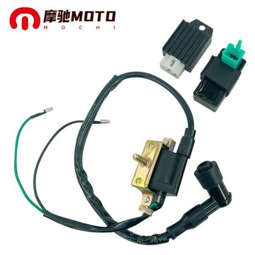 ✨新款特惠✨摩托車彎樑車電器配件豪邁嘉陵JH70點火器高壓包整流器穩壓器CDI