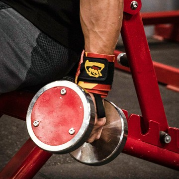 [陳康同款]勞拉之星0657健身護腕繃帶加壓男女臥推星星中國護手腕