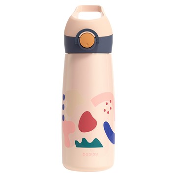 bablov 花伴森 316兒童運動保溫瓶  櫻花粉  1個  480ml