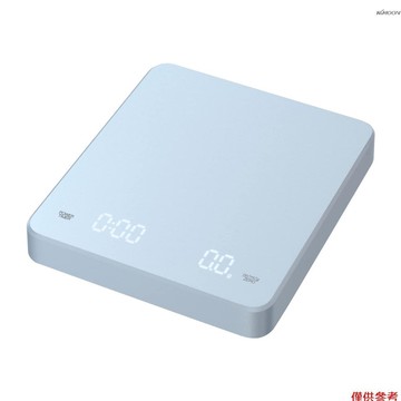 CK2150 電子咖啡秤 LED顯示屏 帶計時功能（內置鋰電池）耐高溫 最大稱重3000g 藍色