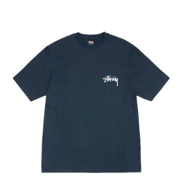 STUSSY CHAIN LINK TEE NAVY