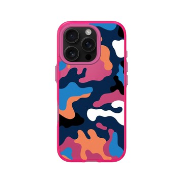 iPhone 16 Pro Clear 粉漾桃 - Camouflage / 迷彩 - M1929熱帶迷彩