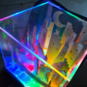 Rainbow at night