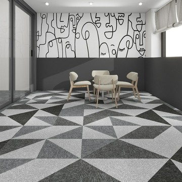 拼接地毯耐臟客廳家用輕奢方塊pvc酒店加厚防滑商用辦公室地毯[][DD190109]