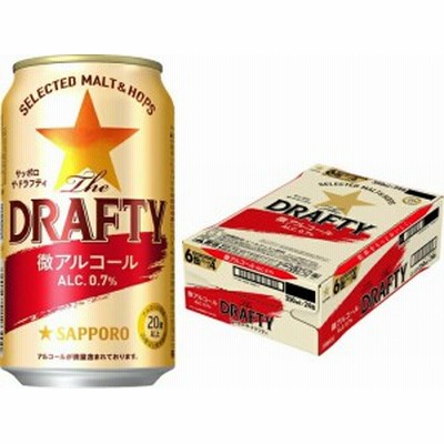 3/23＆24は全品ポイント3％アップ スマプレ会員 送料無料 【アルコール0.7%】 サッポロ The DRAFTY ザ ドラフティ 350ml×24本