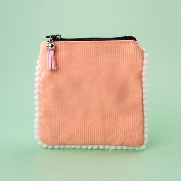 簡約多色帆布零錢包網紅INS硬幣包證件包女士硬幣包大容量收納包