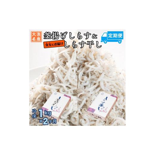 ふるさと納税 茨城県 大洗町 釜揚げしらす しらす干し 交互 定期便 (1kg×2か月) 天然 ふっくら 大洗 名産 しらす シラス 魚 さかな 魚介 離乳食