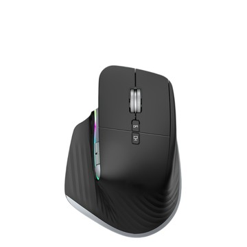 廠商出貨 MX10PRO三模垂直滑鼠雙2.4G靜音電競側滾輪午夜黑
