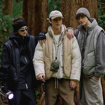 機能風羽絨馬甲  冬季情侶半高領坎肩外套