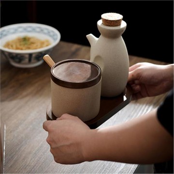 簡約創意家用陶瓷調味罐(油瓶單入)