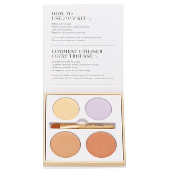 【愛芮兒珍】4色遮瑕盤(附刷子) Corrective Colors Kit (4x 遮瑕膏 + 1x 刷具)