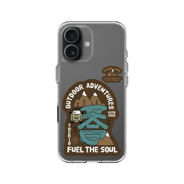 iPhone 17 Clear Case（相機按鈕） 透明 - KID - 露營山車