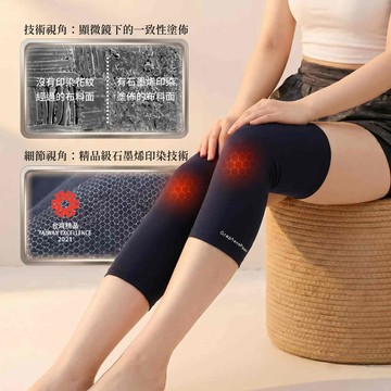 【GraphenePower】石墨烯太赫茲導熱循環膝蓋恢復套 溫感循環、長輩居家保養推薦 (非運動護膝)