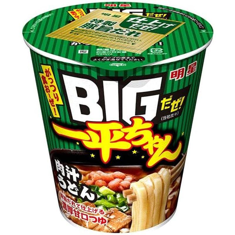 明星食品 BIGだぜ一平ちゃん 肉汁うどん 93g×12個入