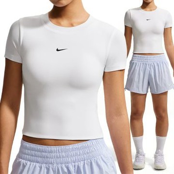 Nike As W Nk1 Df Ss Pad Bra Top 短袖 女款 白色 附胸墊 輕度支撐 IV4971-100