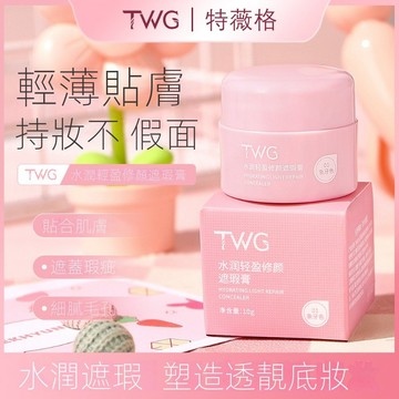 在台出貨TWG水潤輕盈修顏遮瑕膏巨遮瑕保濕不卡紋不脫妝遮蓋瑕疵遮瑕膏