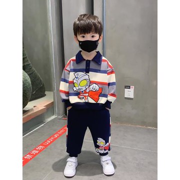 童裝加厚冬季男孩奧特曼衣服
