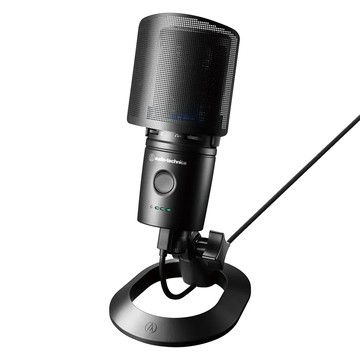 audio-technica 鐵三角 形指向型電容式USB麥克風 原廠保固 375g  AT2020USB-XP  黑色