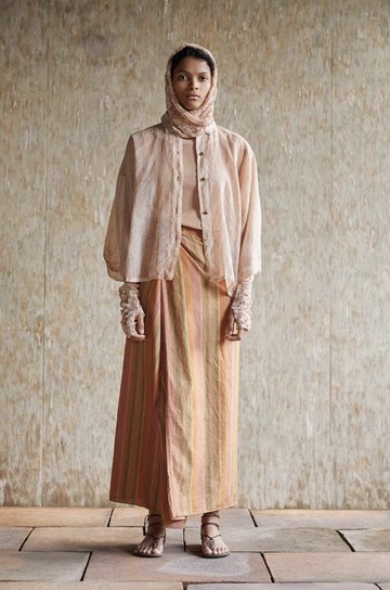 復古文青 桑蠶絲植物染外套 復古罩衫