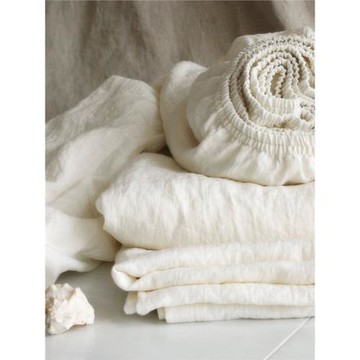 外貿法國原料100%純亞麻床笠單件床墊席夢思保護套出汗不沾身