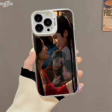 對視紀伯宰明意 情侶iPhone17PROMAX 16E 15 14 13 12 11 雙層大孔 全包邊防摔殼 硬殼