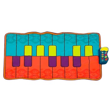 B.toys 科技感統玩具 布吉烏吉雙人跳舞墊 3歲以上  135.9 x 85.1cm  藍色+橘色  1個