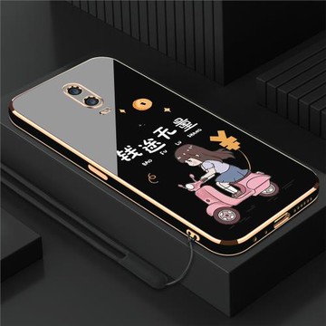 適用于oppoa9錢途無量電鍍oppoa9x手機殼新款情侶ins女款個性直邊硅膠軟殼高級感鏡頭全包防摔男保護套