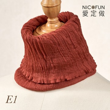 NicoFun 愛定做 木質系33 淺駝柳葉絲 百搭圍脖 圍巾 100%桑蠶絲 真絲(silk四季圍脖 圍巾 領巾 髮帶