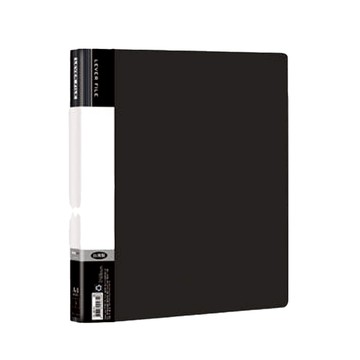 Data Line PP彈簧夾 右中_e黑色dl_0610 辦公文件收納整理夾  1入  A4