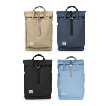 hellolulu 環保系列 KACY多功能後背包(M)-淺卡其/寶石藍/黑/印度藍