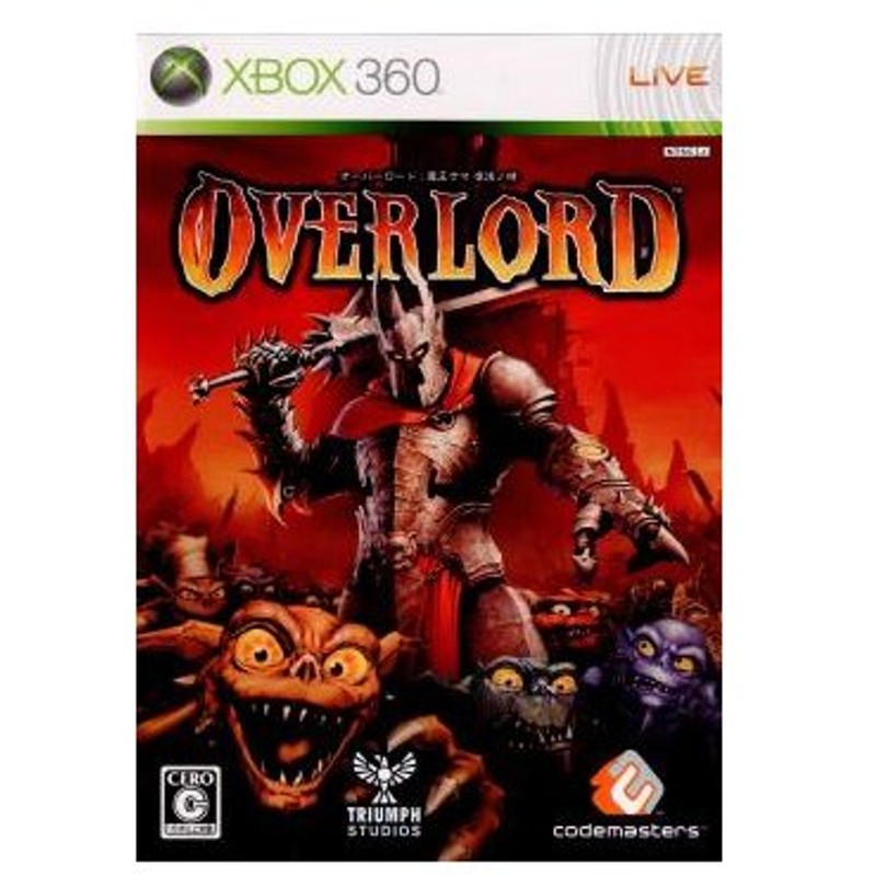 中古即納 表紙説明書なし Xbox360 オーバーロード Overlord 通販 Lineポイント最大0 5 Get Lineショッピング