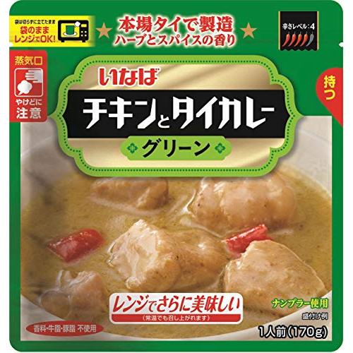 いなば食品 チキンとタイカレーグリーン 170g ×6個