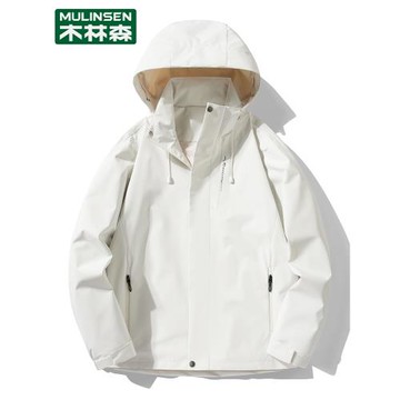 木林森沖鋒衣女春秋季單層戶外2024新款休閑百搭防風防水透氣外套