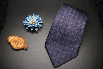 深灰色波浪紋真絲領帶/日常穿搭神器/大氣簡約