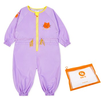 bayb 兒童多用途全身罩袍 + 防水拉鍊袋  L  紫色