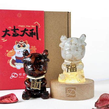 【快速出貨】新春開運龍禮盒 月光石 紅虎眼石 | 新年禮物 賀禮