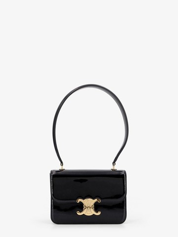 Leather shoulder bag with metal triomphe logo - CELINE - gender_Woman
