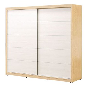 文創集 亞卡7.1尺推門雙色衣櫃-212x61x197cm免組