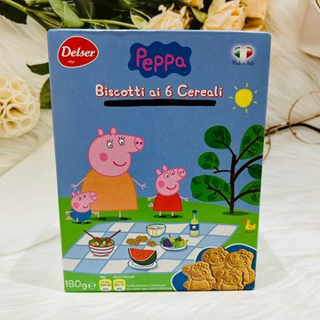 義大利 Delser 帝舍 嬰兒牛奶餅 佩佩豬造型牛奶餅  180g 6month+