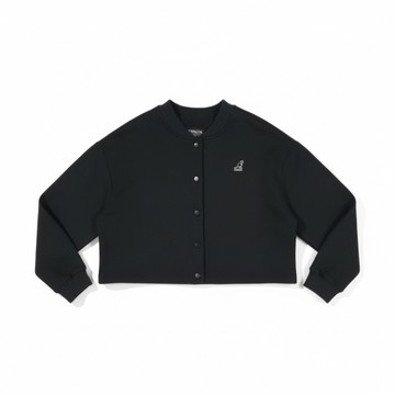 KANGOL 外套 黑 經典 短版 棒球外套 女 6552140240