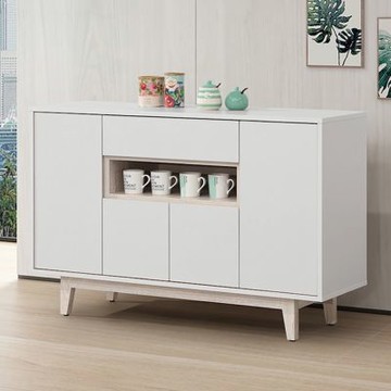文創集 杜蘭可4.1尺四門單抽低餐櫃-121x40x79m免組
