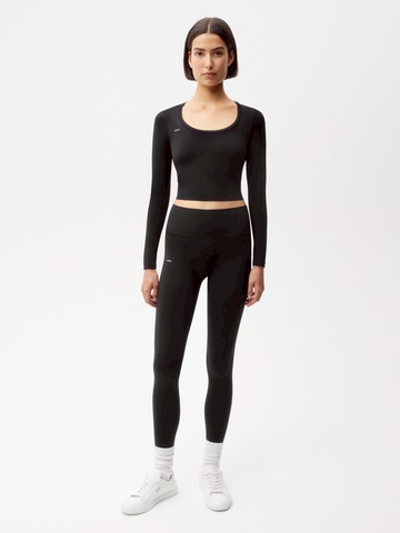 PANGAIA - Women's Plant-Stretch Compressive Leggings - Black - S S